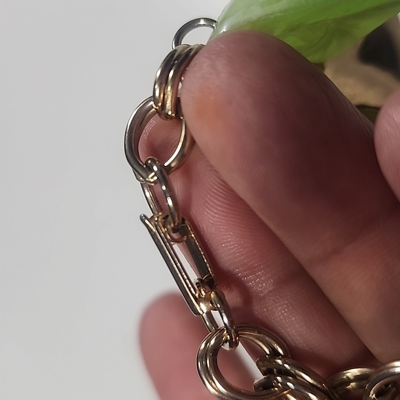 Brass & Lime Organic Charm Bracelet. - Picture 5 of 5